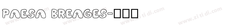 PAESA BREAGES字体转换
